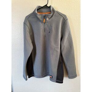 NWT-Timberland‎ Pro Quarter Zip Jacket Small Gray long sleeve pullover polyester